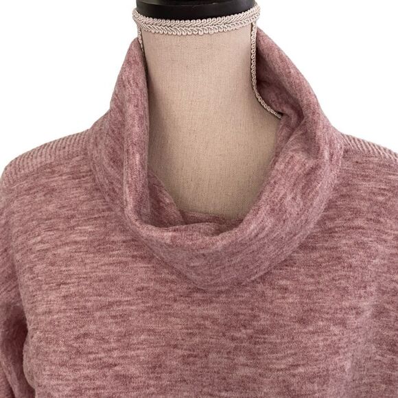 Women's Sonoma Pink Oversized Cowl Neck Sweatshirt Top Size PS - Picture 2 of 11